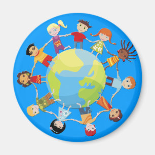 Kinder für Weltfrieden Magnet