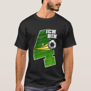 Kinder Fußball 4. Geburtstag Ich bin 4 Kinder T-Shirt