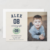 Kinder Fußball Einladung zum Foto (Vorne/Hinten)