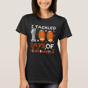 Kinder Fußball Fan ich habe 100 Tage Ki geklatscht T-Shirt