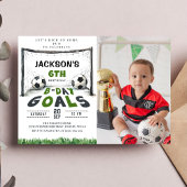 Kinder Fußball Foto Einladung