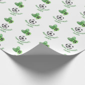 Kinder Fußball Geburtstag Geschenkpapier (Ecke)