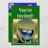 Kinder-Fußball Geburtstagsparty Einladungskarten (Vorne/Hinten)