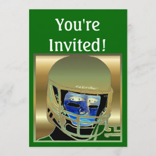 Kinder-Fußball Geburtstagsparty Einladungskarten