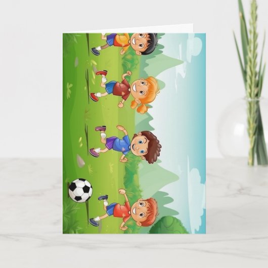 Kinder Fußball Inspirationsgeschichten Karte (Vorderseite)