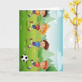 Kinder Fußball Inspirationsgeschichten Karte (Gelbe Blume)