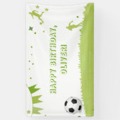 Kinder Fußball Party Banner Grüner Sport (Vertikal)