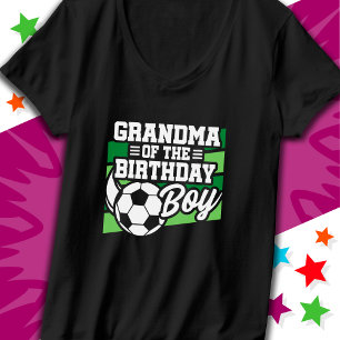 Kinder Fußball Party Oma von Birthday Boy T-Shirt