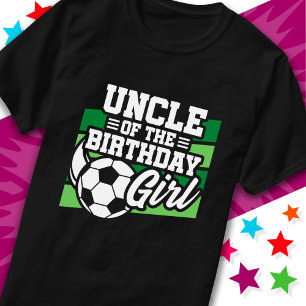 Kinder Fußball Party Onkel des Geburtstagskamerade T-Shirt