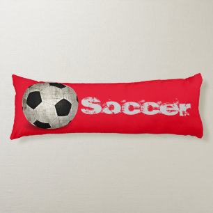 Kinder Fußball Sport Red White Seitenschläferkissen