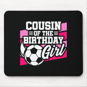 Kinder Fußballparty Cousin des Geburtstagsmädchens Mousepad