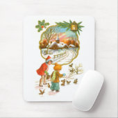 Kinder füttern die Vögel Mousepad (Mit Mouse)