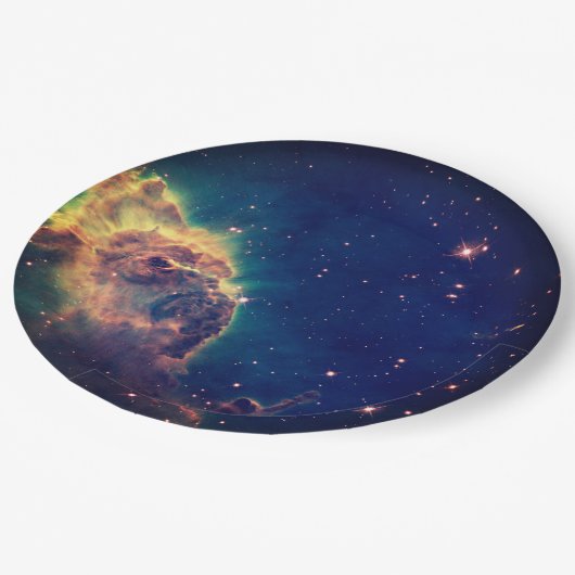 Kinder Galaxy Weltraum Universum Thema Partei muss Pappteller (Schrägansicht)