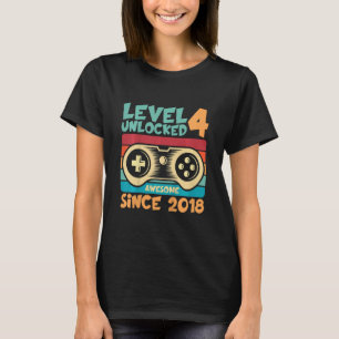 Kinder Gamer 4th Bday Son 4 Jahre Junge Kinder 4th T-Shirt