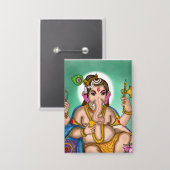 Kinder-Ganesha-Knopf Button (Vorderseite/Rückseite)