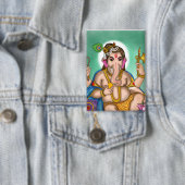Kinder-Ganesha-Knopf Button (Insitu)