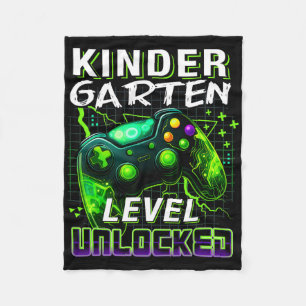Kinder Garten Freigeschaltet Ck Zur Schule Gamer L Fleecedecke