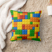 Kinder Gebäude Blocks Pillow Kissen (Decke)