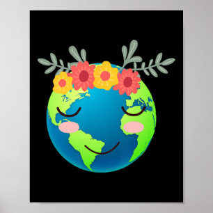 Kinder geben Ideen zum Tag der Erde Poster