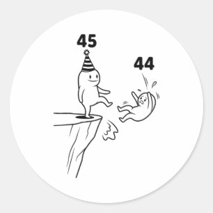 Kinder Geburtstag Humor 45 Jahre alt 45. Party Geb Runder Aufkleber