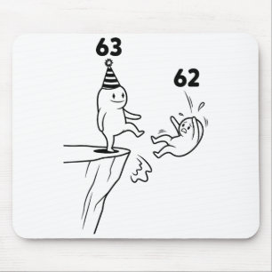 Kinder Geburtstag Humor 63 Jahre alt 63. Party Geb Mousepad
