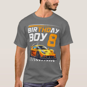 Kinder Geburtstag Junge 8 Jahre Rennen 8. Geburtst T-Shirt
