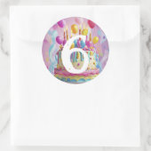 Kinder Geburtstag personalisieren Round Stickers (Tasche)
