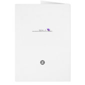 Kinder-Geburtstagskarte mit dunklen Hautprinzessin (Hinten)