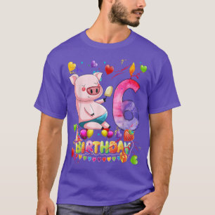 Kinder Geburtstagsparty 6 Jahre Junge 6. T-Shirt