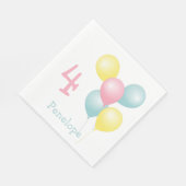 Kinder-Geburtstagsparty Ballons Napkins Serviette (Ecke)
