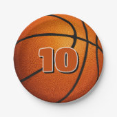 Kinder-Geburtstagsparty Basketball Pappteller (Vorderseite)