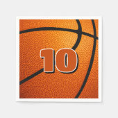 Kinder-Geburtstagsparty Basketball Serviette (Vorderseite)