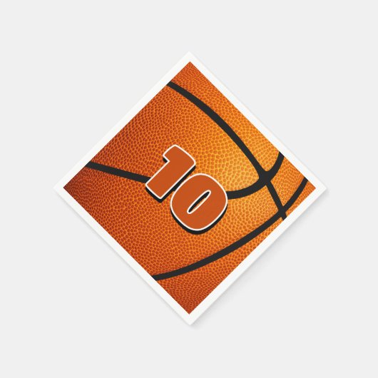 Kinder-Geburtstagsparty Basketball Serviette (Ecke)