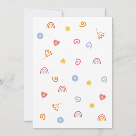 Kinder Geburtstagsparty Einladung (Rückseite)