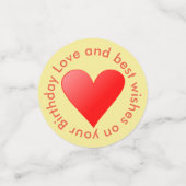 Kinder Geburtstagsparty Konfetti (Klein Vorderseite)