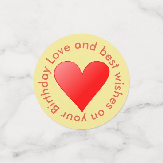 Kinder Geburtstagsparty Konfetti (Klein Vorderseite)