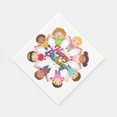 Kinder Geburtstagsparty Serviette (Ecke)