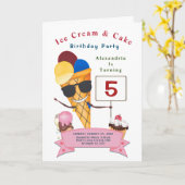 Kinder Geburtstagsparty Spaß Niedlich Karte (Gelbe Blume)