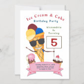 Kinder Geburtstagsparty Spaß Niedlich Magneteinladung (Vorderseite)