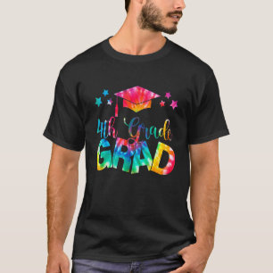 Kinder Gefärbte Krawatte 4. Klasse Abschluss 4 T-Shirt