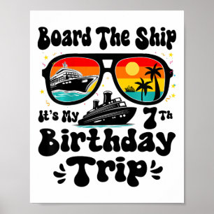 Kinder gehen an Bord Es ist mein 7. Geburtstag 7 J Poster