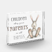 Kinder gehorchen Ihren Eltern - Spalte 3:20 Fotoblock (Links)