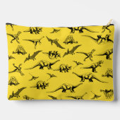 Kinder Gelbe Dinosaurier Toilettenbeutel Zubehörtasche (Rückseite)