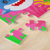 Kinder Gelbes Hai & Familie Geburtstag Jigsaw Puzz Puzzle (Seite)