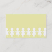 Kinder - Geschäft Visitenkarte (Rückseite)