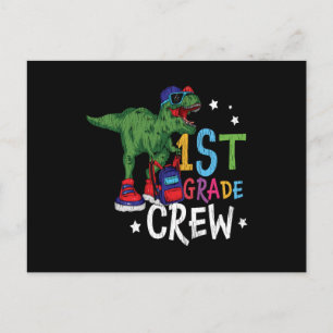 Kinder-Geschenk 1. Klasse Crew Dinosaurier Rückkeh Postkarte