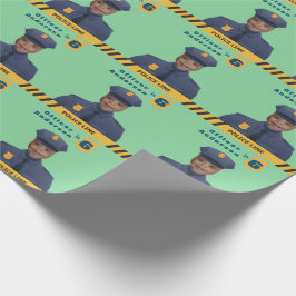 Kinder Geschenke Wrap Polizei Geburtstag Geschenkpapier
