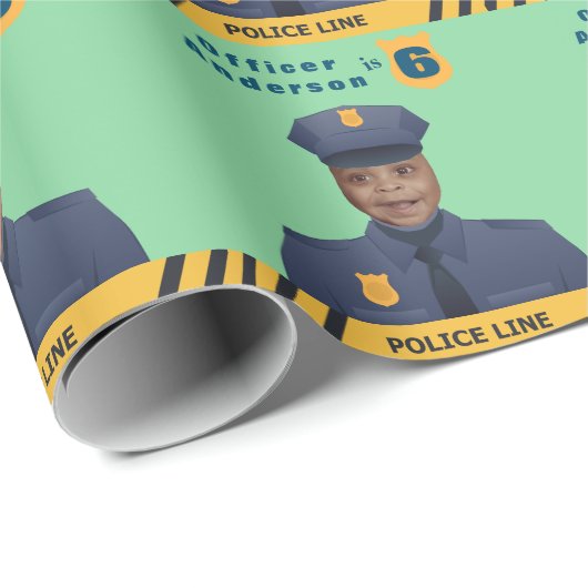Kinder Geschenke Wrap Polizei Geburtstag Geschenkpapier (Rolleneckpunkt)