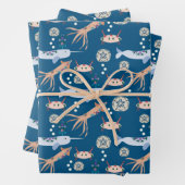 Kinder Geschenkpackung für Meerestiere Geschenkpapier Set (Beispiel)