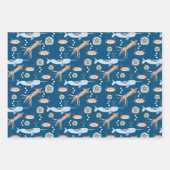 Kinder Geschenkpackung für Meerestiere Geschenkpapier Set (Vorderseite)